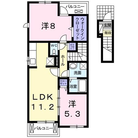 プレアデスＡの物件間取画像